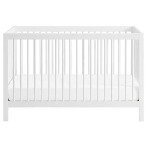 Oxford Baby Essentials Island Full Size 4-in-1 Convertible Baby Crib with Round Spindles, White