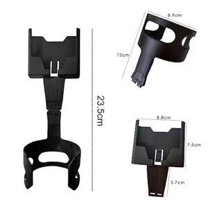 Cup Phone Holder for Car, Universal Adjustable Long Neck Phone Mount Cradle 2 in 1 Car Cup Holder Phone Mount Compatible with iPhone Samsung Google and All Smartphones Christmas/Birthday Gifts (Black)