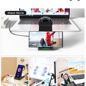 Wireless Charger for Samsung, ADADPU 3 in 1 Charging Station for Multi Devices Fast Charger Stand Dock for Galaxy S24 Ultra S23 S22 S21,Galaxy Watch 6/5/4/3/Pro,Galaxy Buds