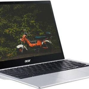 acer Spin 513 Chromebook, 13.3" FHD 2-in-1 IPS Multi-Touch Corning Gorilla Glass Display, Qualcomm Snapdragon 7c SC7180, 2.1GHz, 4GB RAM, 64GB eMMC, Chrome OS, Silver + Accessories