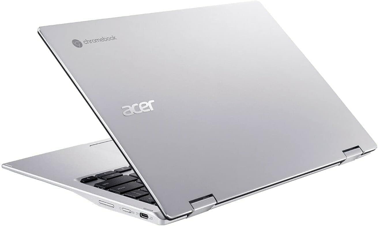 acer Spin 513 Chromebook, 13.3" FHD 2-in-1 IPS Multi-Touch Corning Gorilla Glass Display, Qualcomm Snapdragon 7c SC7180, 2.1GHz, 4GB RAM, 64GB eMMC, Chrome OS, Silver + Accessories