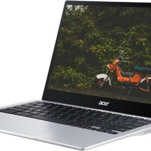 acer Spin 513 Chromebook, 13.3" FHD 2-in-1 IPS Multi-Touch Corning Gorilla Glass Display, Qualcomm Snapdragon 7c SC7180, 2.1GHz, 4GB RAM, 64GB eMMC, Chrome OS, Silver + Accessories