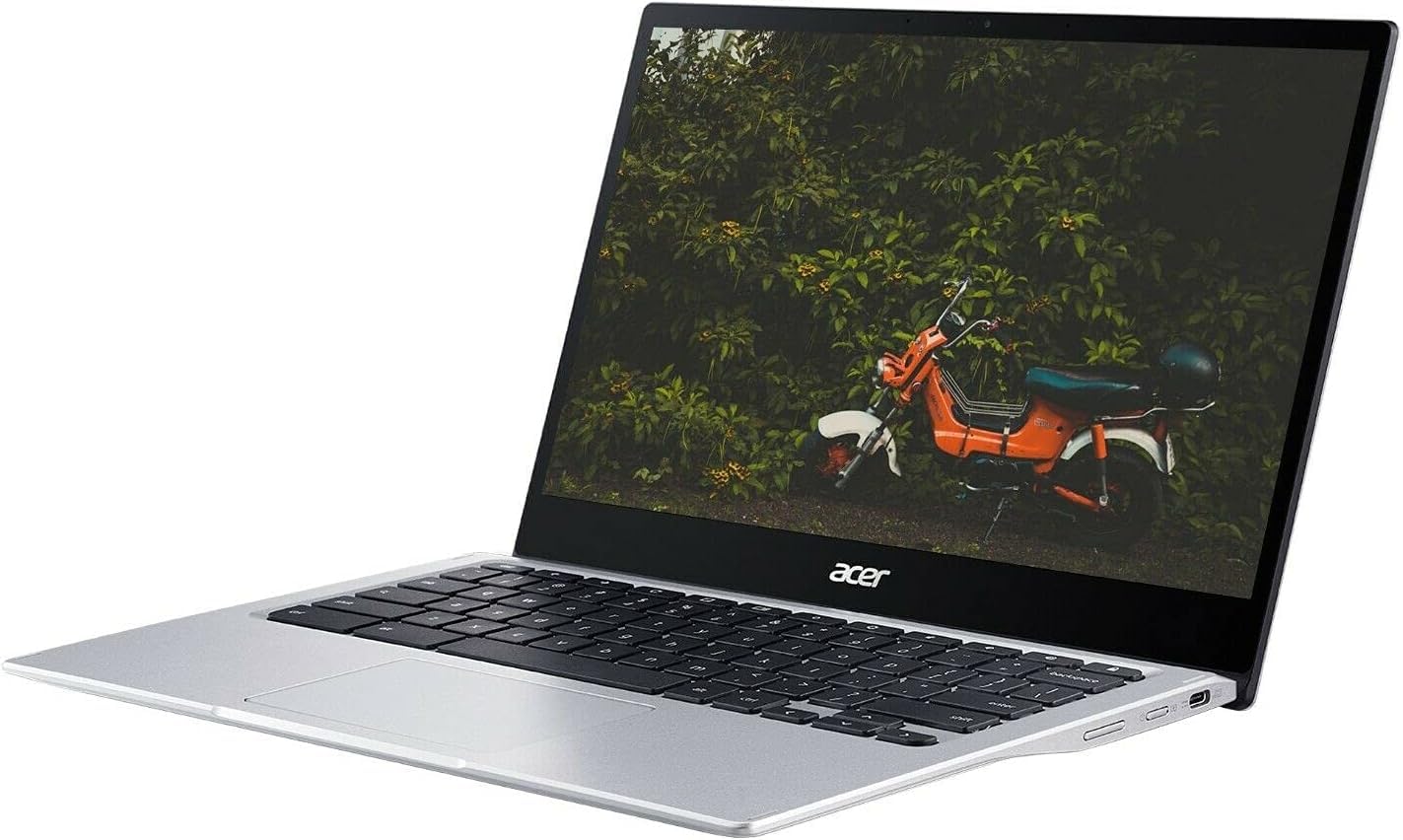 acer Spin 513 Chromebook, 13.3" FHD 2-in-1 IPS Multi-Touch Corning Gorilla Glass Display, Qualcomm Snapdragon 7c SC7180, 2.1GHz, 4GB RAM, 64GB eMMC, Chrome OS, Silver + Accessories