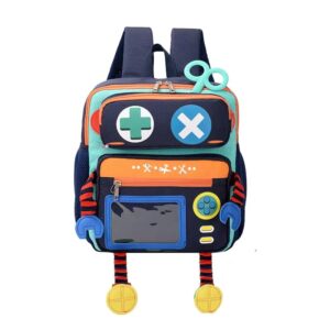 maoyuan bear cute robot toddler preschool backpack, schoolbag for boys，suitable for kindergarten children (green)