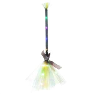 beertoy halloween party witch broom with led lights plastic cosplay broomsticks props for halloween cosplay costume accessory lighted witch broom