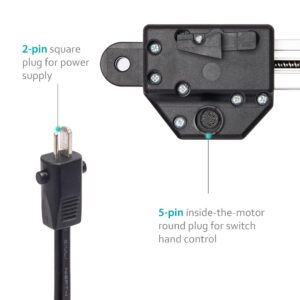 Okin Refined-R Model JLDQ-11 & JLDQ.11.156.333A Power Recliner Motor, Electric Couch Lift Chair Actuator Replacement Parts for JLDQ.11.156.333, JLDQ.11.156.333D