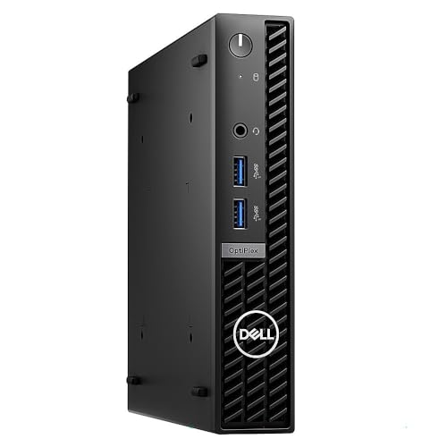 Dell OptiPlex 7010 Micro Form Factor Desktop, Intel Core i5-13500T (14 Core up to 4.6 GHz), Intel UHD Graphics, 16GB DDR4 RAM, 512GB PCIe SSD, Windows 11 Pro, Black