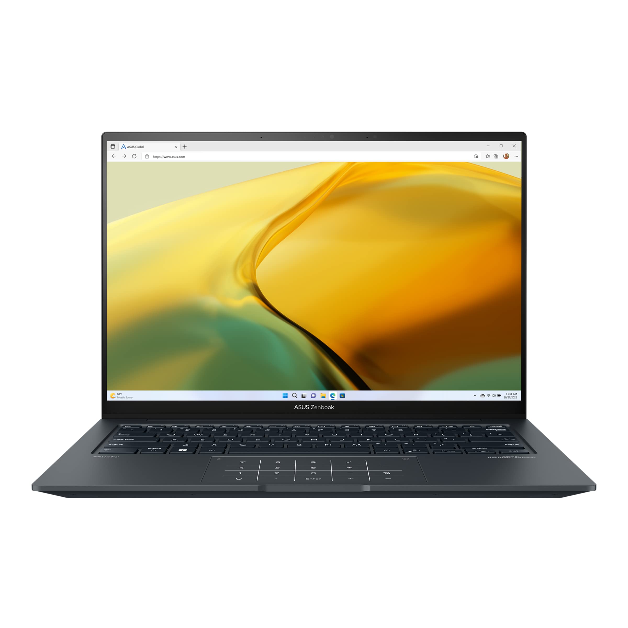 Asus Zenbook Q420V Laptop, Intel 14-Core i7-13700H, 14.5" 2.8K 120Hz OLED Touchscreen, Intel Iris Xe Graphics, 16GB LPDDR5 512GB SSD, Backlit Keyboard, Thunderbolt 4, HDMI 2.1, Wi-Fi 6E, Win11 Pro