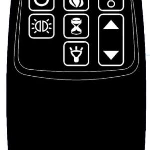 Replacement Fireplace Remote Control for Twin Star Home Decorators Collection Duraflame & Twin Star Fire Place Parts : 36HF100GRG 36HF100GRG-01 47HF100GRG 47HF100GRG-01 36II100GRG 47II100GRG