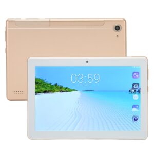 tablet 8 inch, tablet for android 10, 6+128g, for mtk6735 octa core cpu, fhd display, bt 5.0, 2.4g 5g dual band wifi, 5mp + 8mp dual camera (gold)