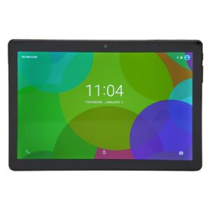 10in tablet, 100‑240v 4g calling tablet ips large screen for 11 5g wifi 4gb ram 256gb rom for office (us plug)