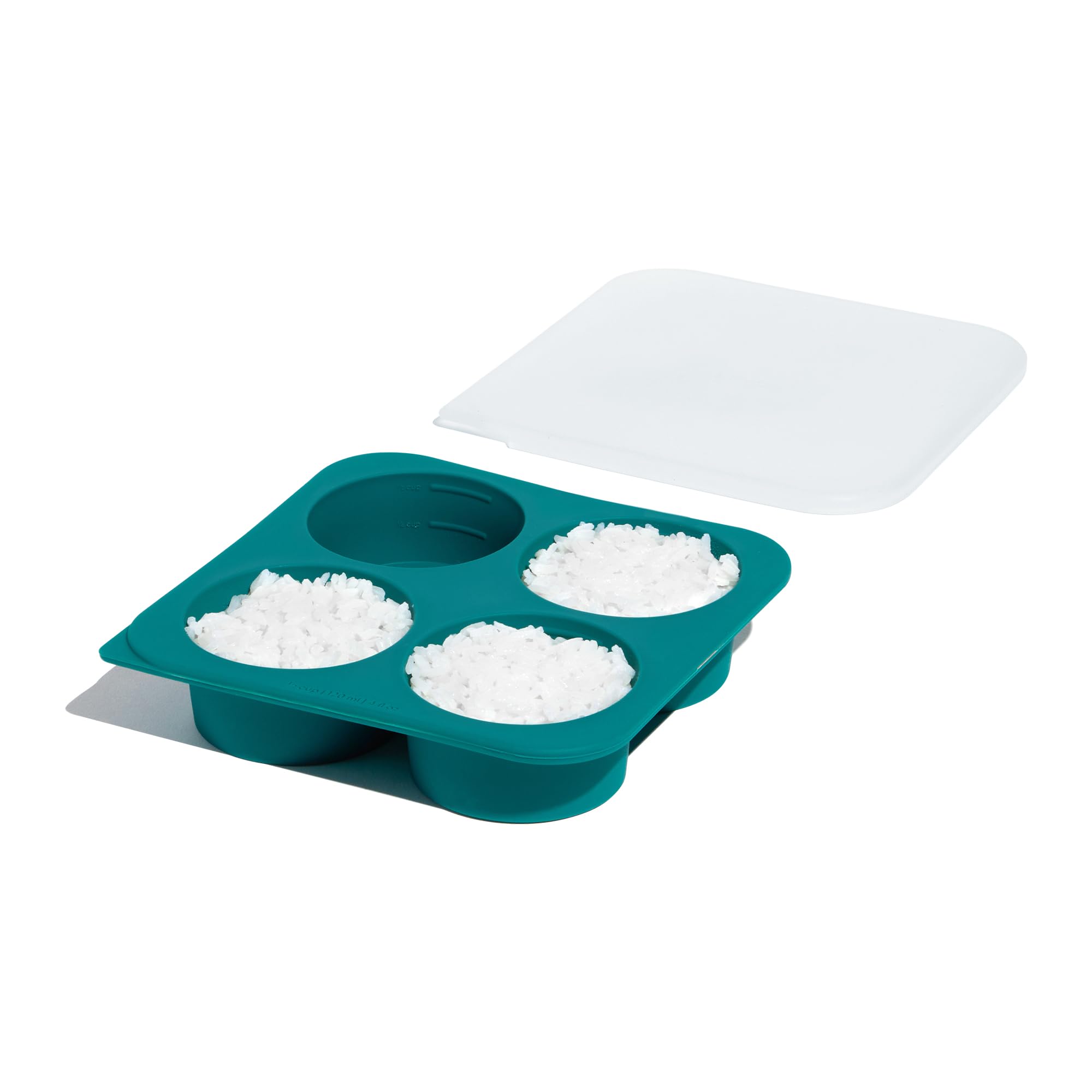 Anytime Freezer Tray | Anyday Microwave Cookware | Soup Freezer Molds | Silicone Molds | Freezer Containers for Food Storage Reusable | 1 x ½ Cup Tray