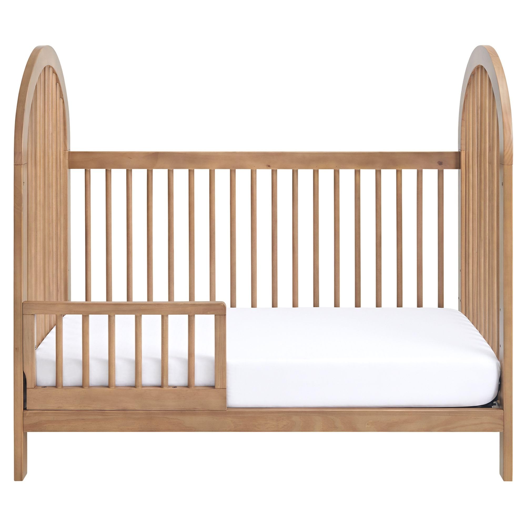 Soho Baby Everlee Island Crib to Toddler Bed Guard Rail Conversion Kit, Honey Wood