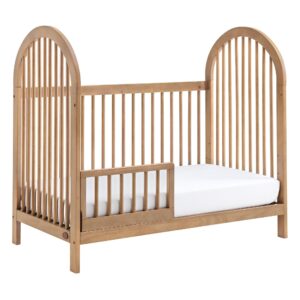 Soho Baby Everlee Island Crib to Toddler Bed Guard Rail Conversion Kit, Honey Wood