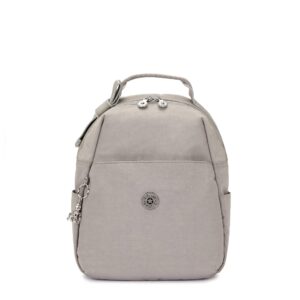 kipling women's medium backpack, grey gris ja23, 10.3''l x 15''h x 4.3''d