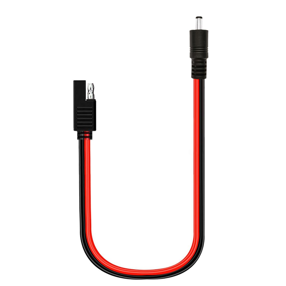 Liwinting SAE to Male DC 5.5mm x 2.1mm Male Adapter Cable SAE Connector Cable 14AWG DC Charging Cord for Solar Panel Charger 60cm/1.96FT