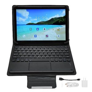 fannay Tablet PC, 10.1 Inch 2-in-1 Tablet Fast Charge 8GB 256GB 8 Core CPU 100‑240V for Android 12 for Entertainment Clear Dual Speakers with Keyboard (US Plug)