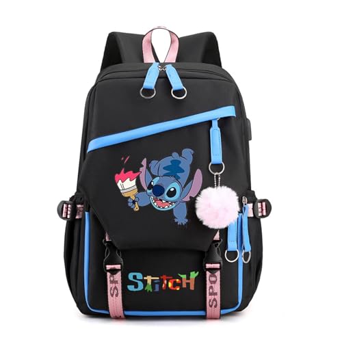 RUILIHIAO Fashionable Cool Cartoon Laptop Backpack Lightweight Bags School Bag Multiple Pockets Outdoor Travel Bookbag