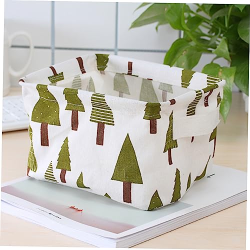 Holibanna 6pcs Cartoon Storage Basket Storage Baskets Hamper Storage Shelf Home Supplies Folding Storage Bins Storage Holder Cotton Linen Basket Storage Container Homegrown