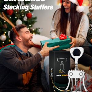 Christmas Stocking Stuffers for Men Women Wine Opener Gifts for Adults Wine Bottles Opener Wing Corkscrews Valentine's Birthday Unique Gadgets Ideas for Dad Father Mom Him Her Who Have Everything