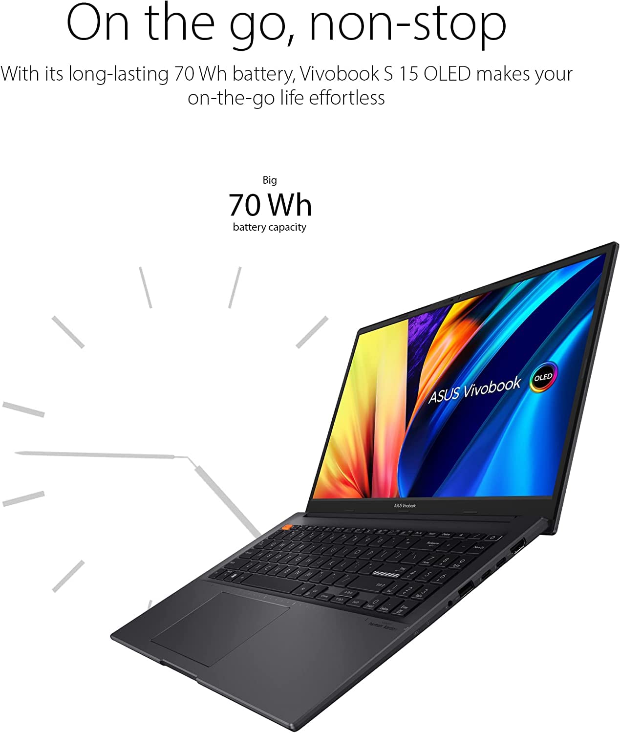 ASUS Vivobook S 15 15.6" FHD (1920x1080) Laptop 2023 New | 12th Intel i7-12700H 14-Core | Iris Xe Graphics | Backlit Keyboard | Thunderbolt 4 | Wi-Fi 6E | 16GB DDR4 512GB SSD | Win11 Pro