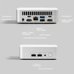 Intel NUC 13 Vivid Canyon Mini PC NUC13VYKi7 Desktop Computer/HTPC 13th Gen. Intel Core i7-1360P,12 Cores(4P+8E), 16 Threads,Wi-Fi 6E, Bluetooth 5.3,Windows 11 Pro(32GB DDR4 RAM,1TB PCIe SSD)