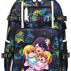 ISaikoy Anime Oshi No Ko Backpack Shoulder Bag Bookbag School Bag Daypack Satchel Laptop Bag Color Blue19