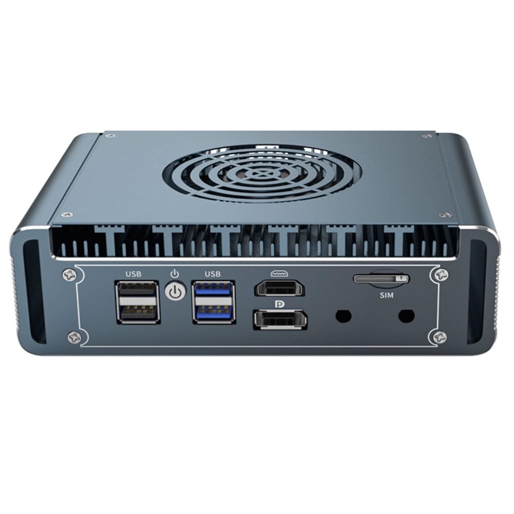 Mini PC, Micro Firewall Appliance, VPN, Router PC, Intel Pentium Gold 8505, 4 x Intel 2.5GbE I226-V LAN, H7-A, AES-NI, HDMI, DP, SIM Card Slot, RJ45 COM, with Fan, No RAM, No Storage