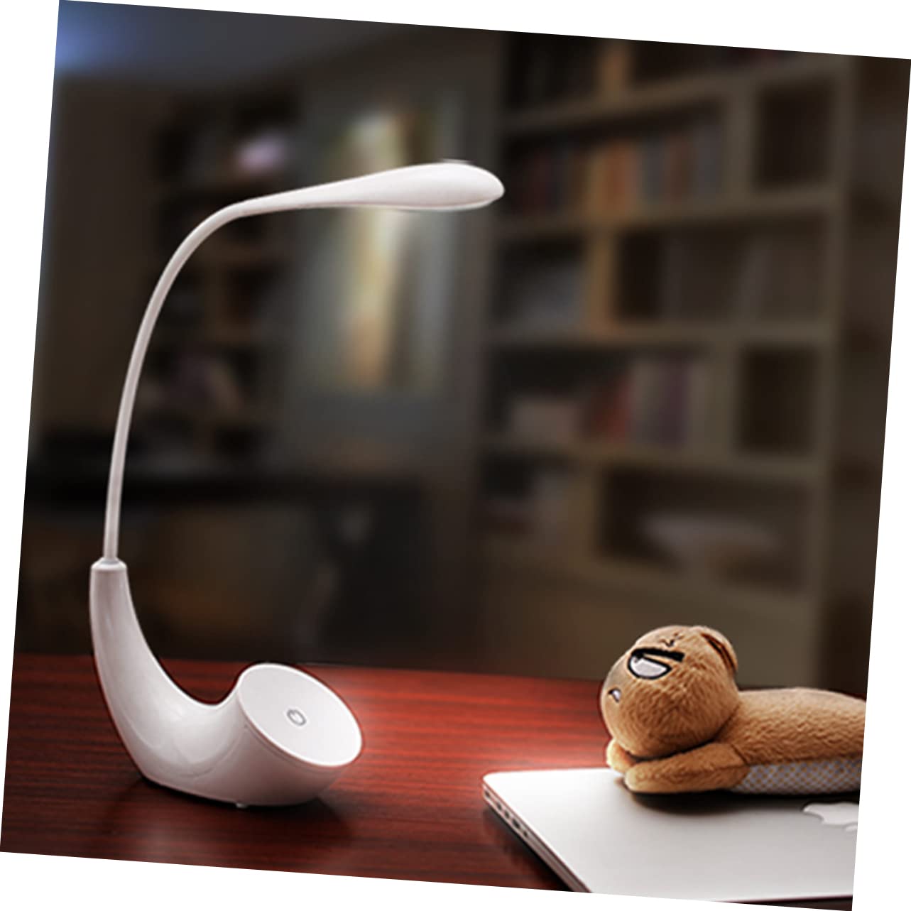 Uonlytech Portable Besides Lamp Gooseneck Table Light Eye Care Book Light Novel Desk Lamp Eye-Caring Reading Light Adjustable Reading Light USB Desk Lamp USB Reading Light Led Bed Lamp White