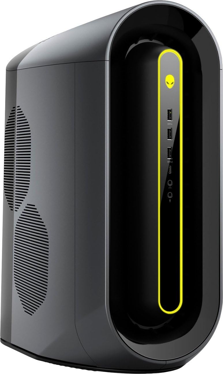 Alienware Aurora R10 Gaming Desktop, AMD Ryzen 7 5800, AMD Radeon RX 6800 XT 16GB GDDR6, 32GB DDR4 RAM, 1TB SSD + 1TB HDD, VR Ready, Killer Wi-Fi 6, Liquid Cooling, Windows 11 Home - Black