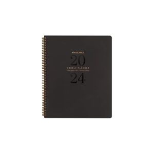 2024 at-a-glance signature lite 8.5-inch x 11-inch weekly & monthly planner, black (yp905l-05-24)