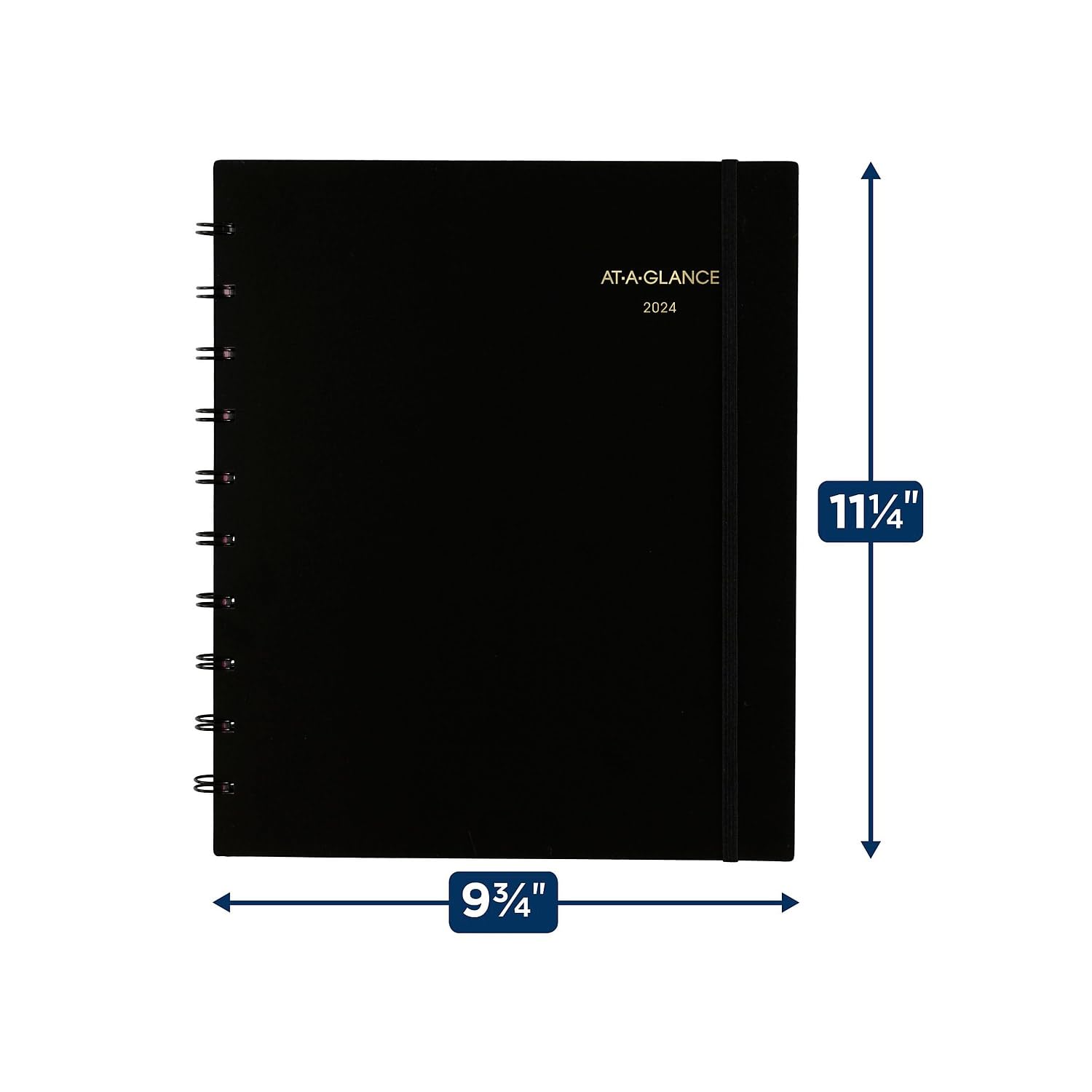 2024 AT-A-GLANCE Move-A-Page 8.75-inch x 11-inch Weekly & Monthly Appointment Book, Black (70-950E-05-24)