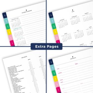 Simplified by Emily Ley for AT-A-GLANCE® Weekly Loose-Leaf Planner Refill Pages, 5-1/2" x 8-1/2", January to December 2024, EL100-4111