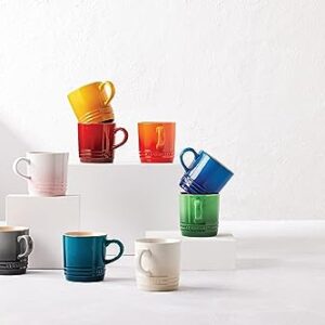 Le Creuset Stoneware (Set of 6) London Mugs, 12 oz. Each, Multi-Color