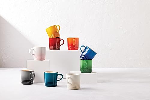 Le Creuset Stoneware (Set of 6) London Mugs, 12 oz. Each, Multi-Color