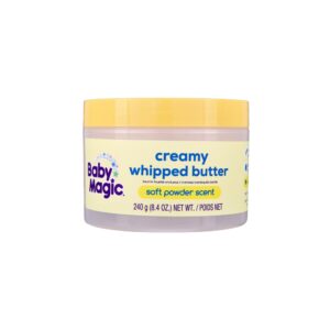 baby magic creamy whipped butter soft powder scent, 8.4 oz
