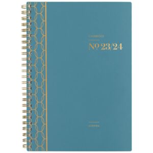 2023-2024 cambridge® workstyle balance academic weekly/monthly planner, 5-1/2" x 8-1/2", teal, july 2023 to june 2024, 1606-200a-12