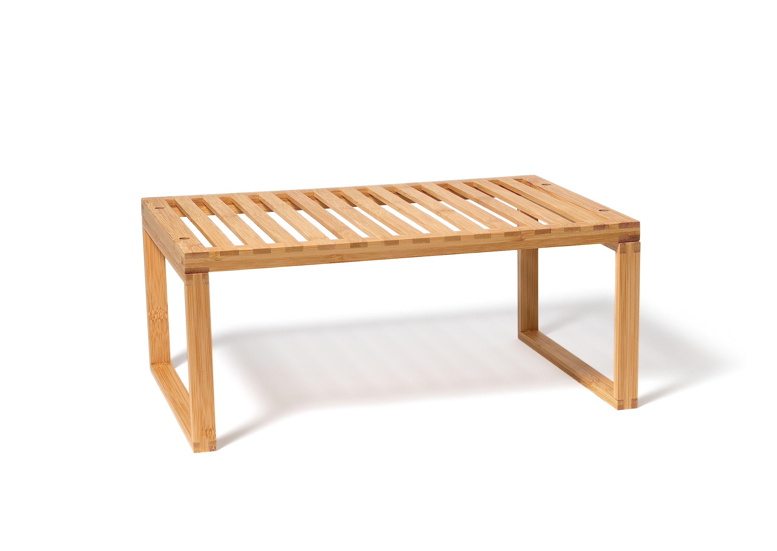 Lipper International Bamboo Kitchen Cabinet Shelf for Organizing a Pantry, Countertop, or Bathroom, 15 5/8" x 10" x 6 1/4"