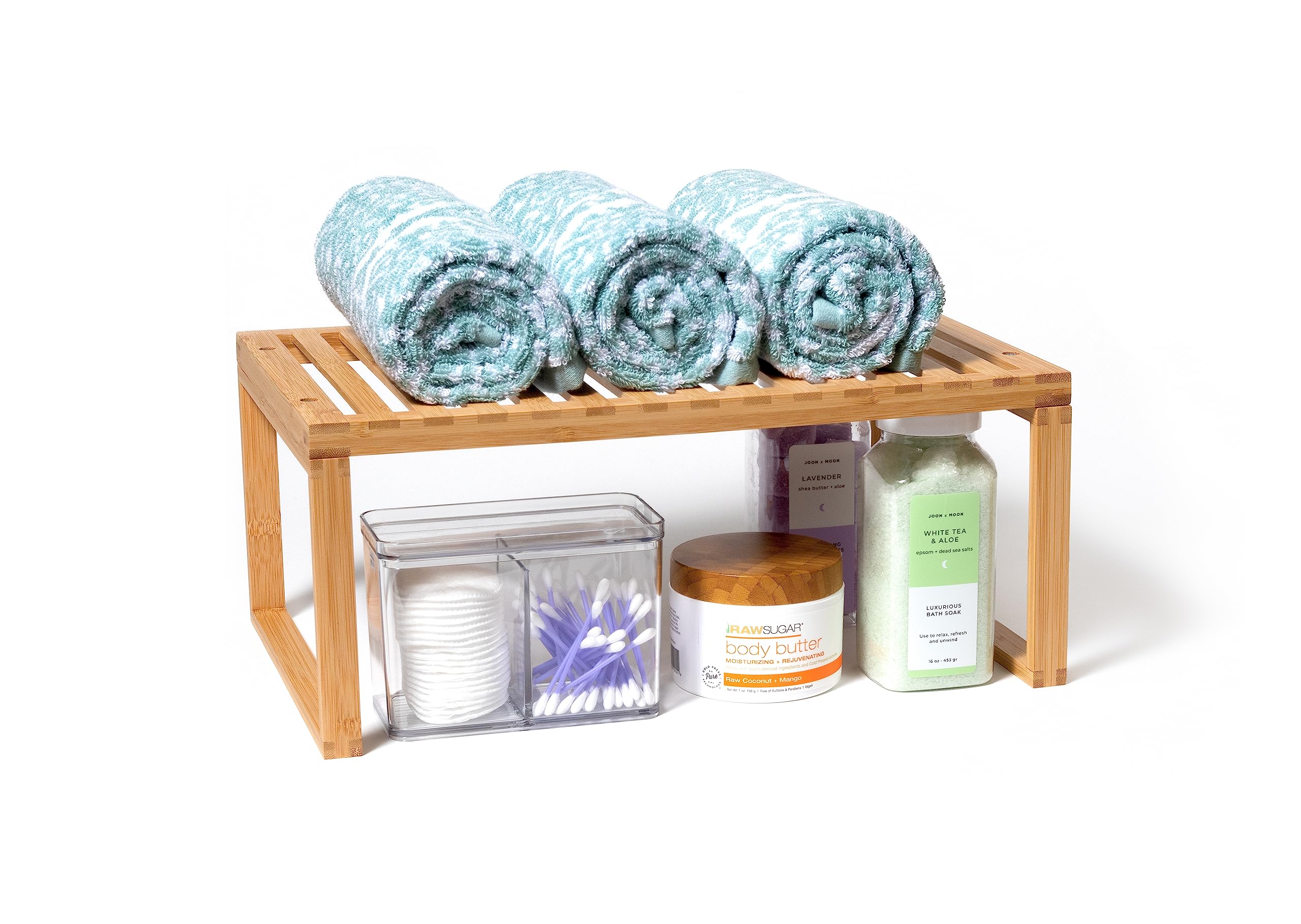 Lipper International Bamboo Kitchen Cabinet Shelf for Organizing a Pantry, Countertop, or Bathroom, 15 5/8" x 10" x 6 1/4"