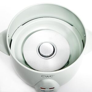 COOK WITH COLOR 6 Cup Rice Cooker 300W - Effortless Cooking and Greatly, Cooks 3 Cups of Raw Rice for 6 Cups of Cooked Rice, Sage