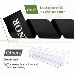 Gelinor 4IN Under Couch Blocker Under Bed Blocker Toy Blockers for Furniture Bed Bumpers with Strong Adhesive, Stop Things Going Under Sofa Couch or Bed, Easy to Install