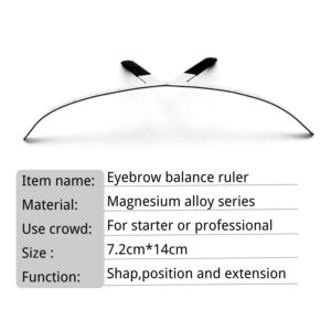 Eyebrow Ruler Measure Balance Extension Eyebrow Shape Stencil (C-EYEBROW RULER)