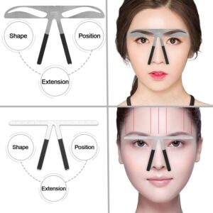 Eyebrow Ruler Measure Balance Extension Eyebrow Shape Stencil (C-EYEBROW RULER)