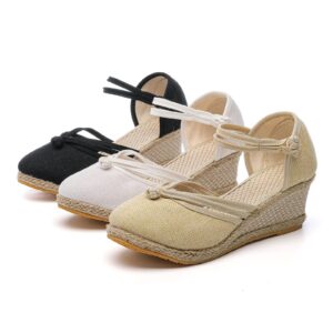 Yuanjay Sandal for Women Summer Slingback Wedge Sandals Flats Anti Slip Slides Walking Slippers Comfort Beach Open Toe Shoes