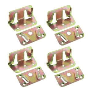 sing f ltd 4pcs connecting corners bed connectors heavy duty rust proof bed rail brackets home accessories for bed beam support bed frame fixing
