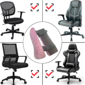 Easy-you Office Chair Armrest Covers, Set of 2 Comfortable Armrest Elbow Pillow (2 Pink Armrest Pillow)