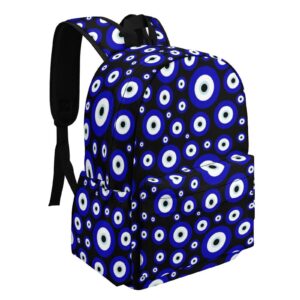 MENRIAOV Blue Evil Eye Backpack Laptop Daypack Bookbag Outdoor Travel Bag Laptop Tablet Backpack