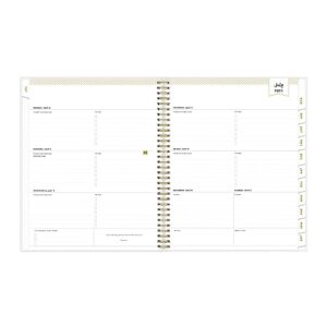 2023-2024 Day Designer Weekly/Monthly Planning Calendar, 8-1/2" x 11", Swiss Dot Blush Frosted, July 2023 to June 2024, 142496