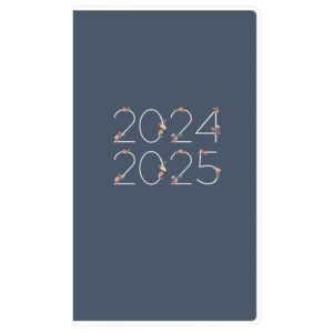 2024-2025 blue sky™ ashlyn 24-month planning calendar, 3-5/8" x 6-1/8", navy clear, january 2024 to december 2025, 143959