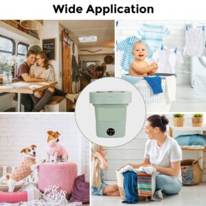 Portable Washing Machine, Mini Washing Machine, 9L Foldable Washing Machine with Water Inlet Mini Washer for delicate items, Socks, Underwear, Baby Clothes, Apartments, Dorm, Rv, Travel Laundry